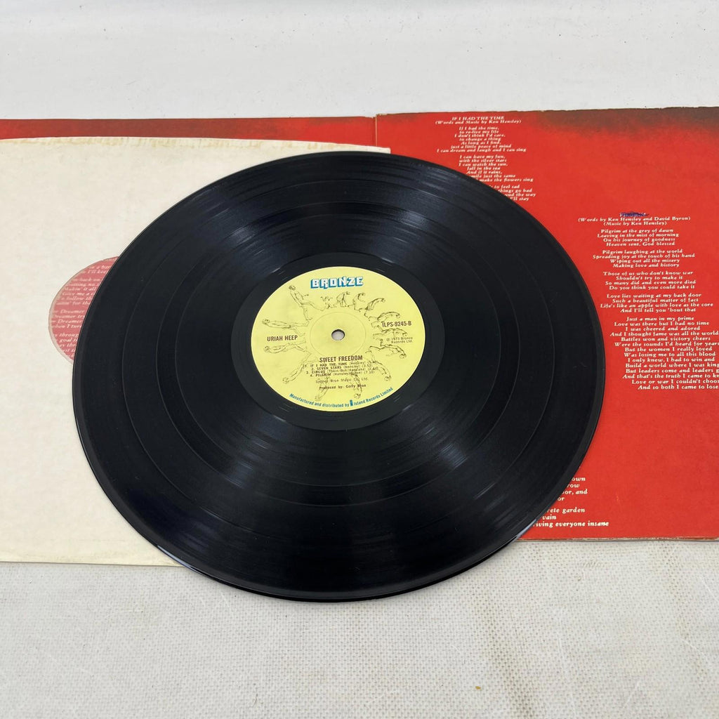 Uriah Heep Sweet Freedom 1973 UK 12" Bronze Vinyl Lp Ilps 9245 VG+/G