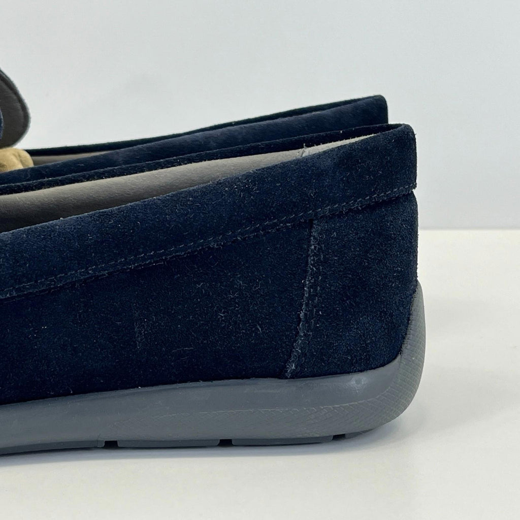 Geox Men's U Devan A Suede Moccasin Loafers Navy Blue size UK 9  EU 43