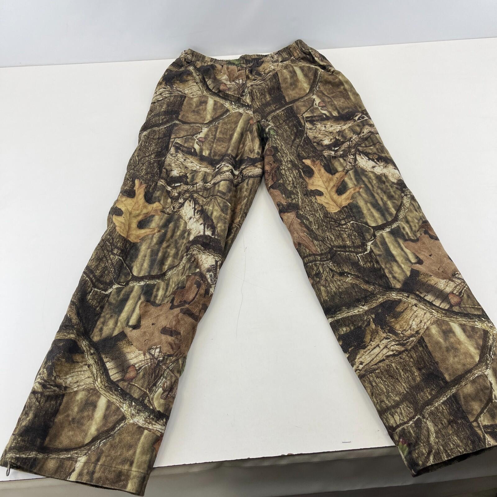 Mossy Oak Cargo Hunting Pants Youth size L (10/312) Real Tree Leaf Camo
