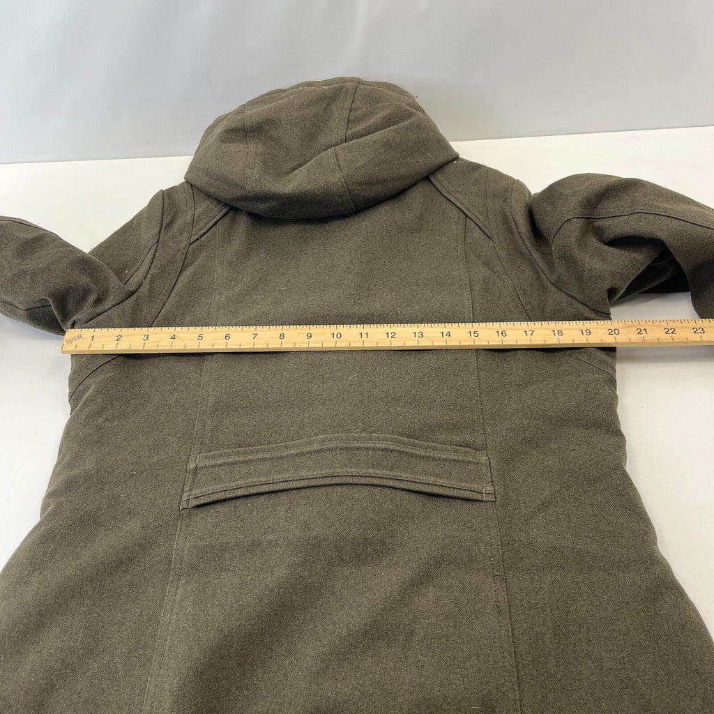 Merrell Womens Hooded Duffle Parka Khaki Brown Waterproof Insulated size M