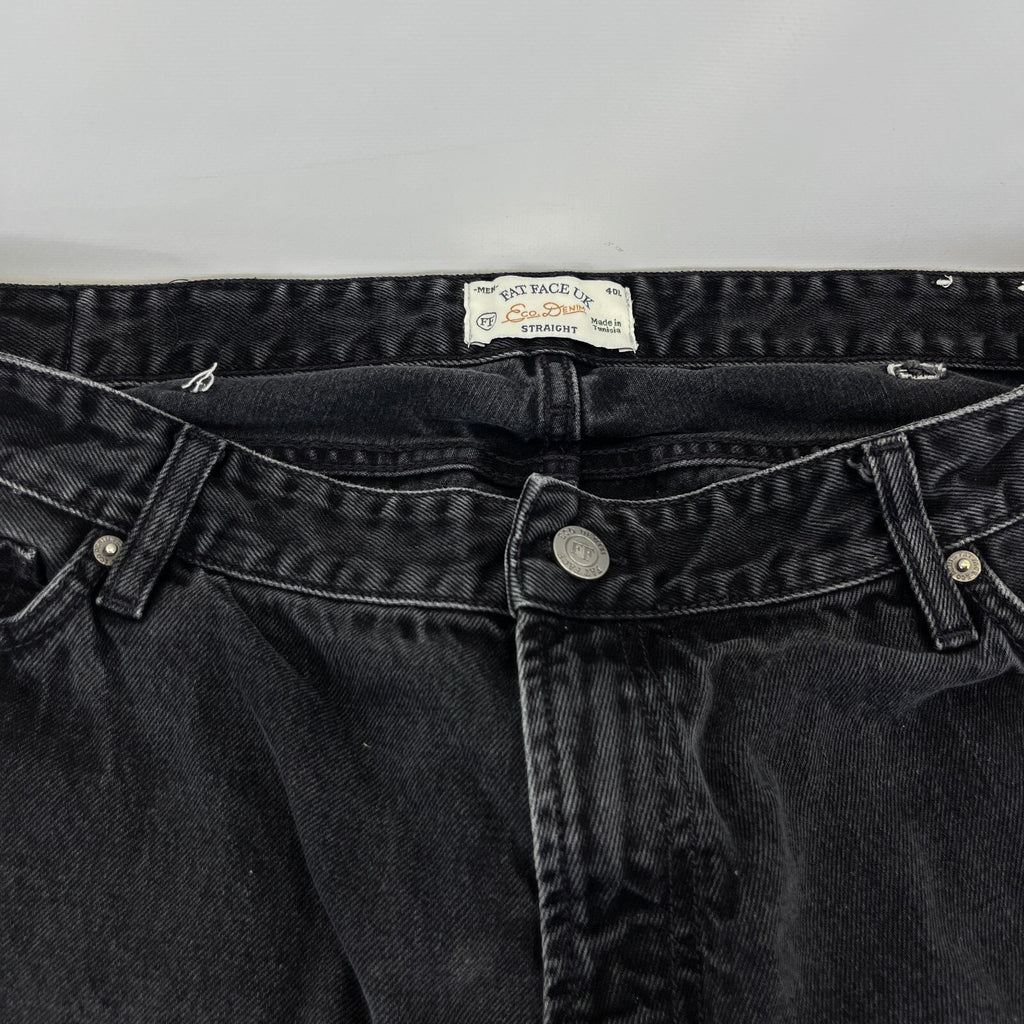 Fat Face Jeans Men's W40" L32" in Black Straight Leg