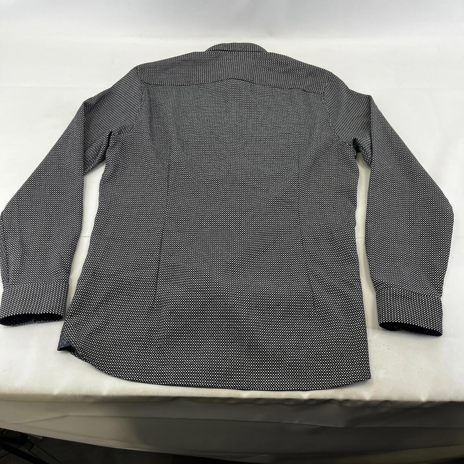 Ted Baker Men's Vintage Thick Heavy Black & White Shirt Mens Size 4