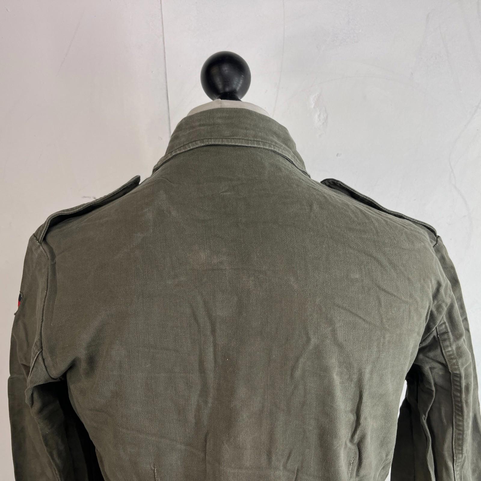 Vintage German Army Long Sleeve Heavy Twill Combat Shirt Genuine Field size M