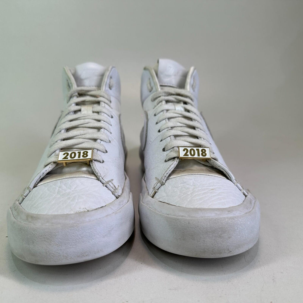 Nike Blazer Royal 2018 Leather Hi Top Trainers in White UK size 6