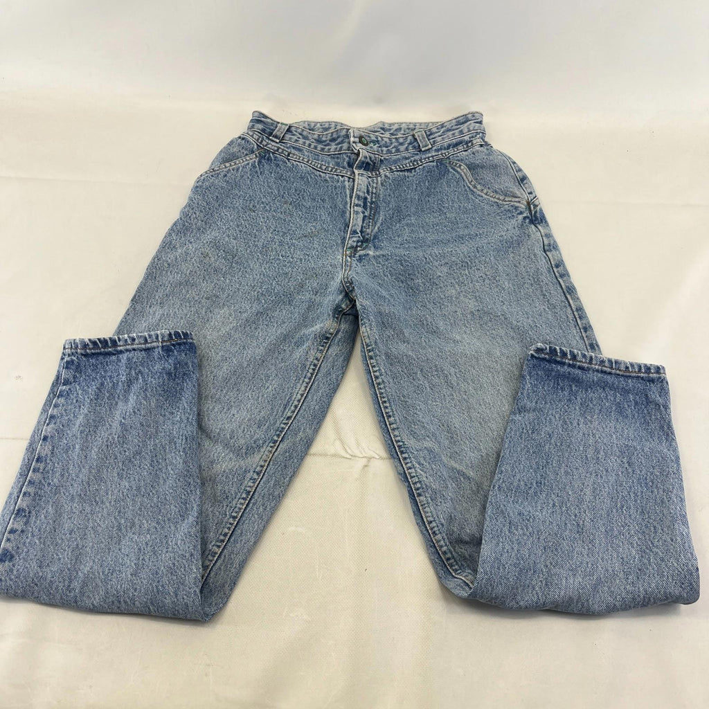Lee Women's Mom Jeans Loose Fit Tapered Leg Blue Stonewash W30" L30"