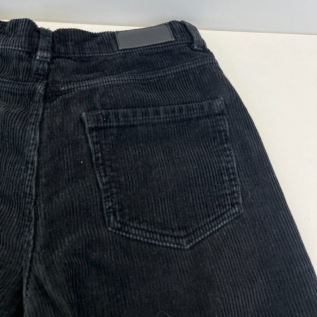 Whistles Autumn Winter Black Paperbag Corduroy Jeans Trousers size 27 Leg 26"