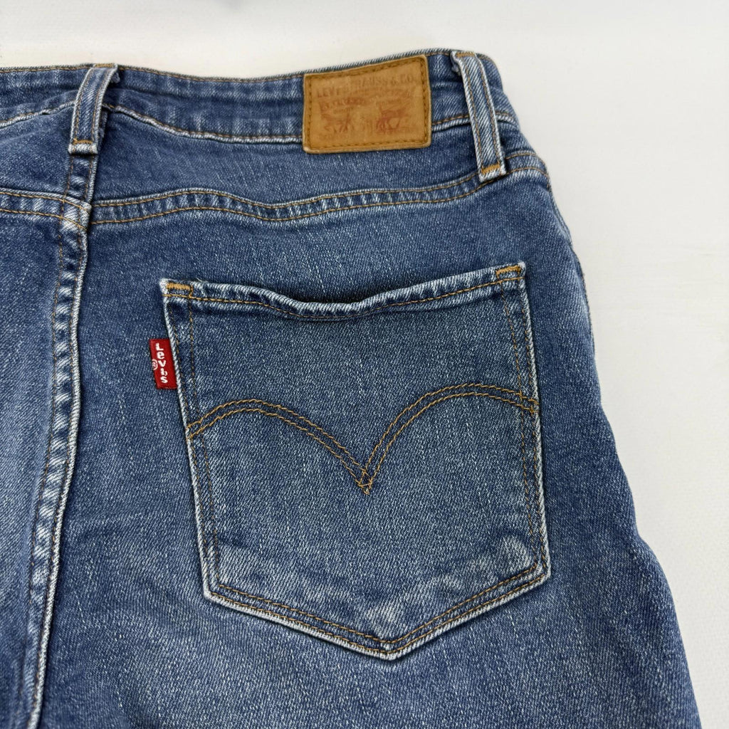 Levi's 721 Mid Blue High Rise Skinny Denim Jeans UK Women's W27 L32 Levi Strauss