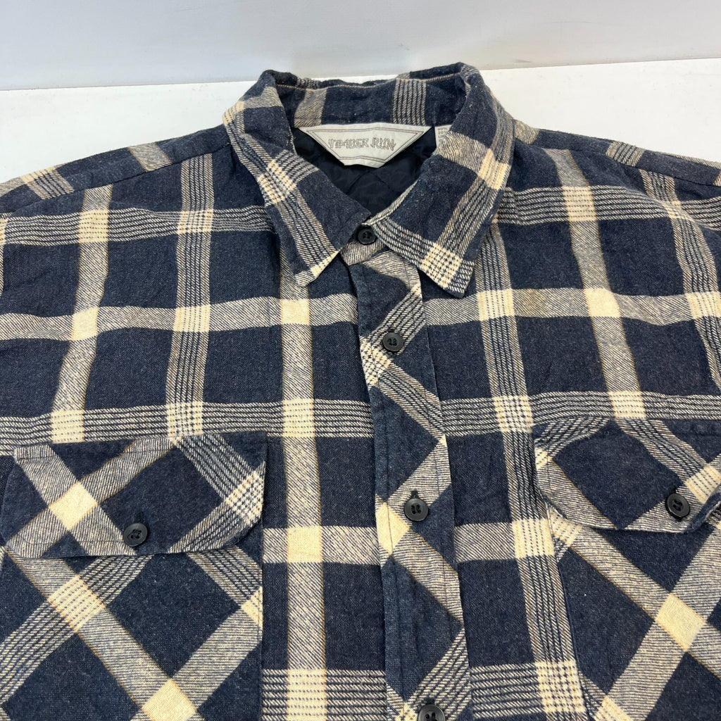 Timber Run Men's Insulated Quilt Lined Shacket Jacket Lumberjack Shirt size L