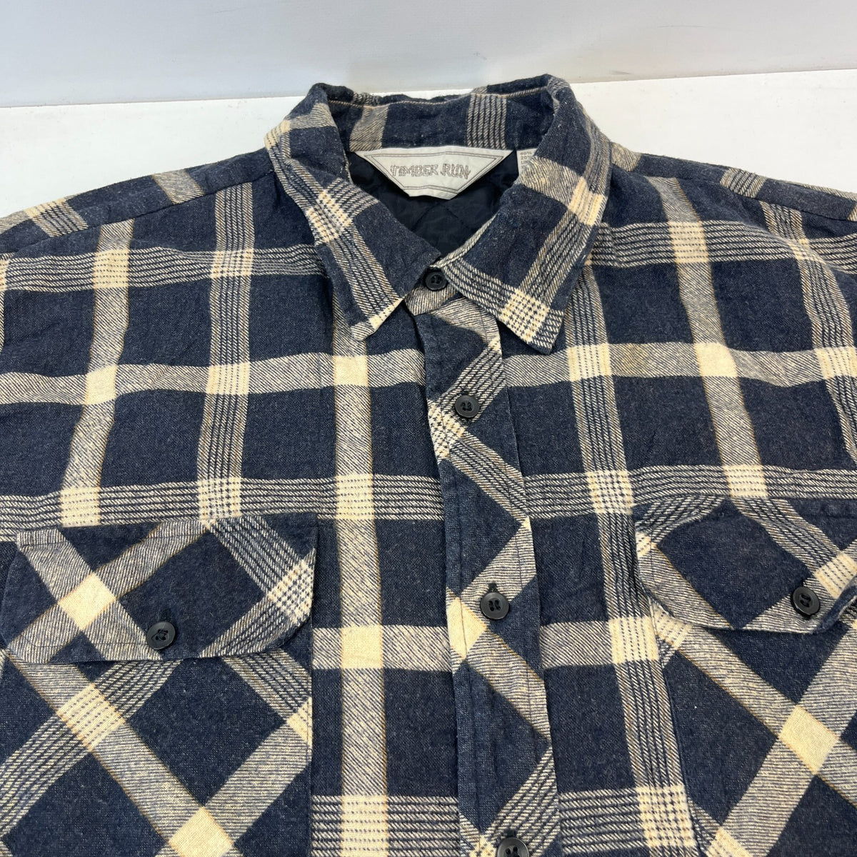 Timber Run Men's Insulated Quilt Lined Shacket Jacket Lumberjack Shirt size L