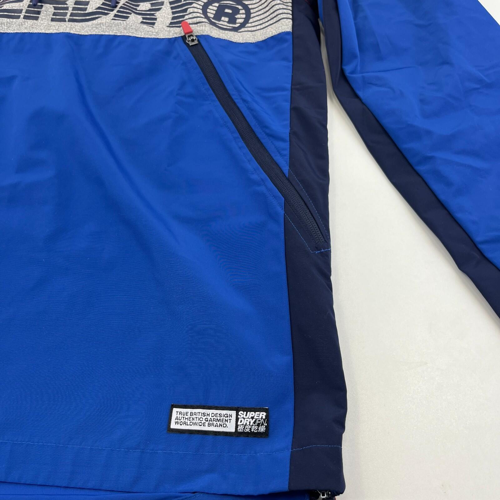 Superdry Overhead Retro 80s Cagoule Jacket with Side Zip Rain Coat size S - New