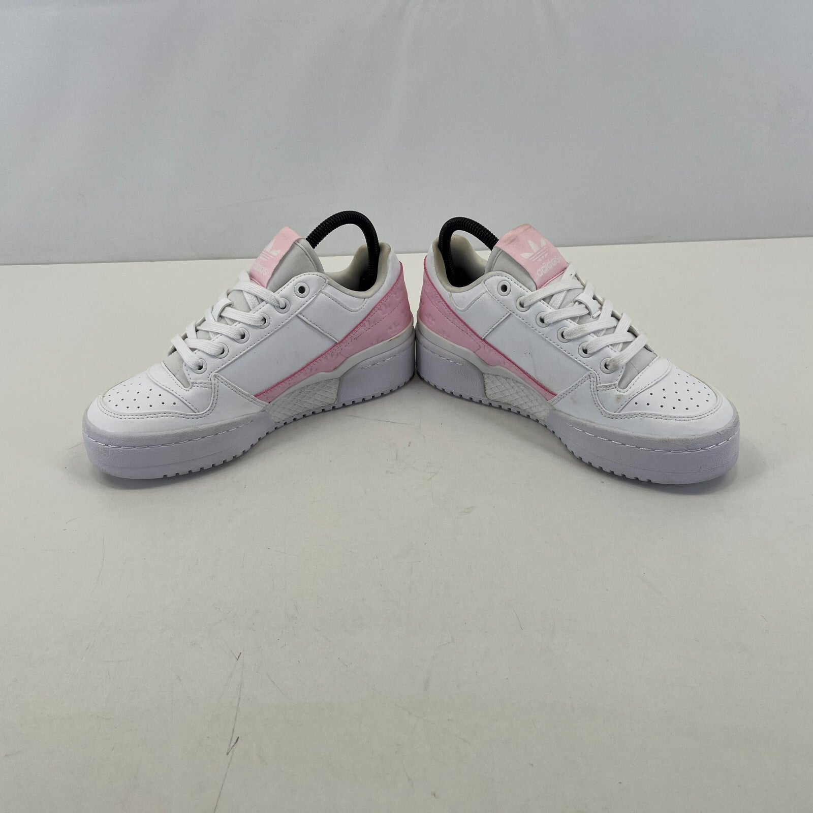 Adidas Forum Bold White & Baby Pink size UK 4 EU 36 2/3