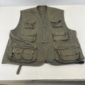 Khaki Green Men's Fishing Vest Gilet Hunting Shooting Multi Pocket size 4XL