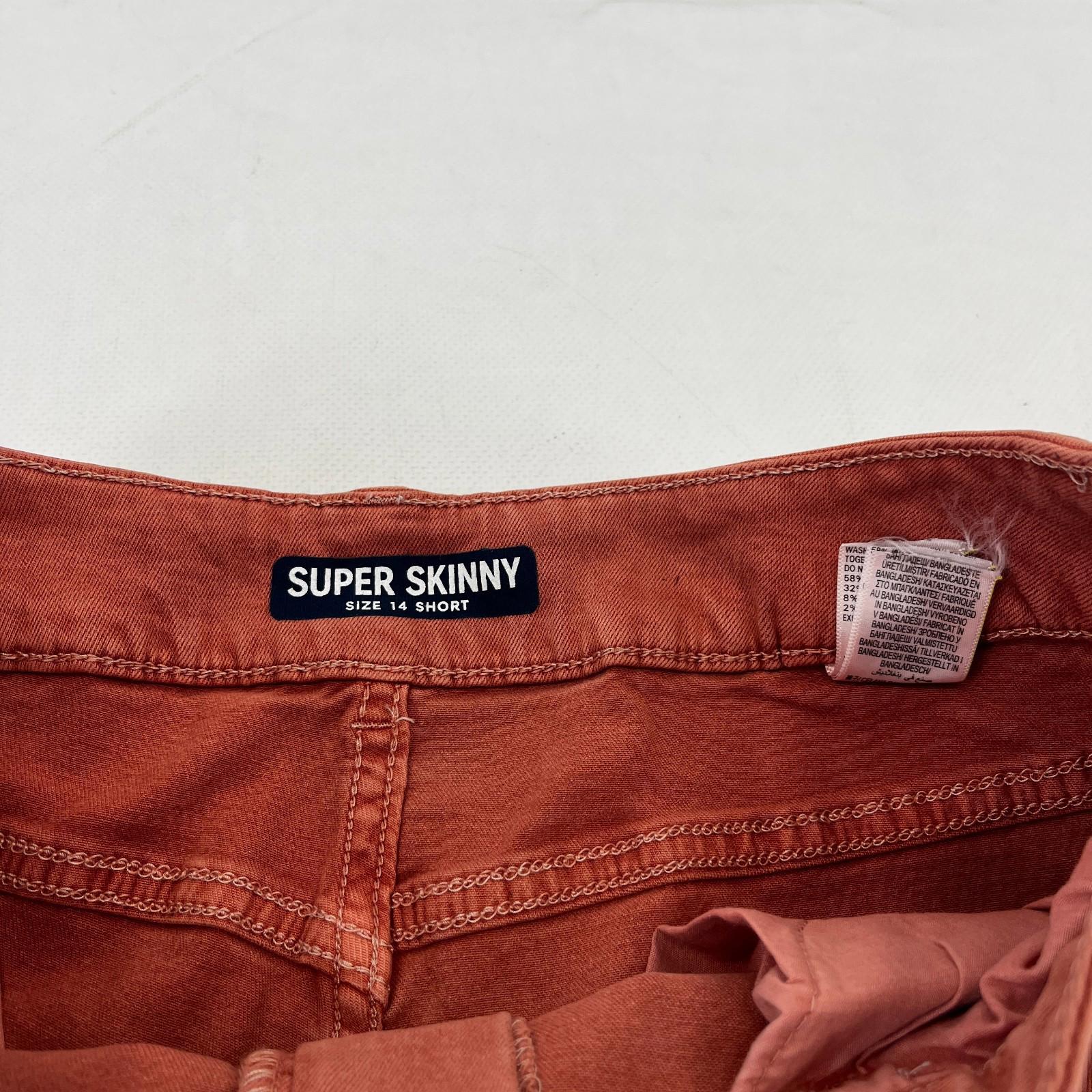 Marks & Spencer Salmon Pink Super Skinny Jeans - UK size 14S - BNWOT