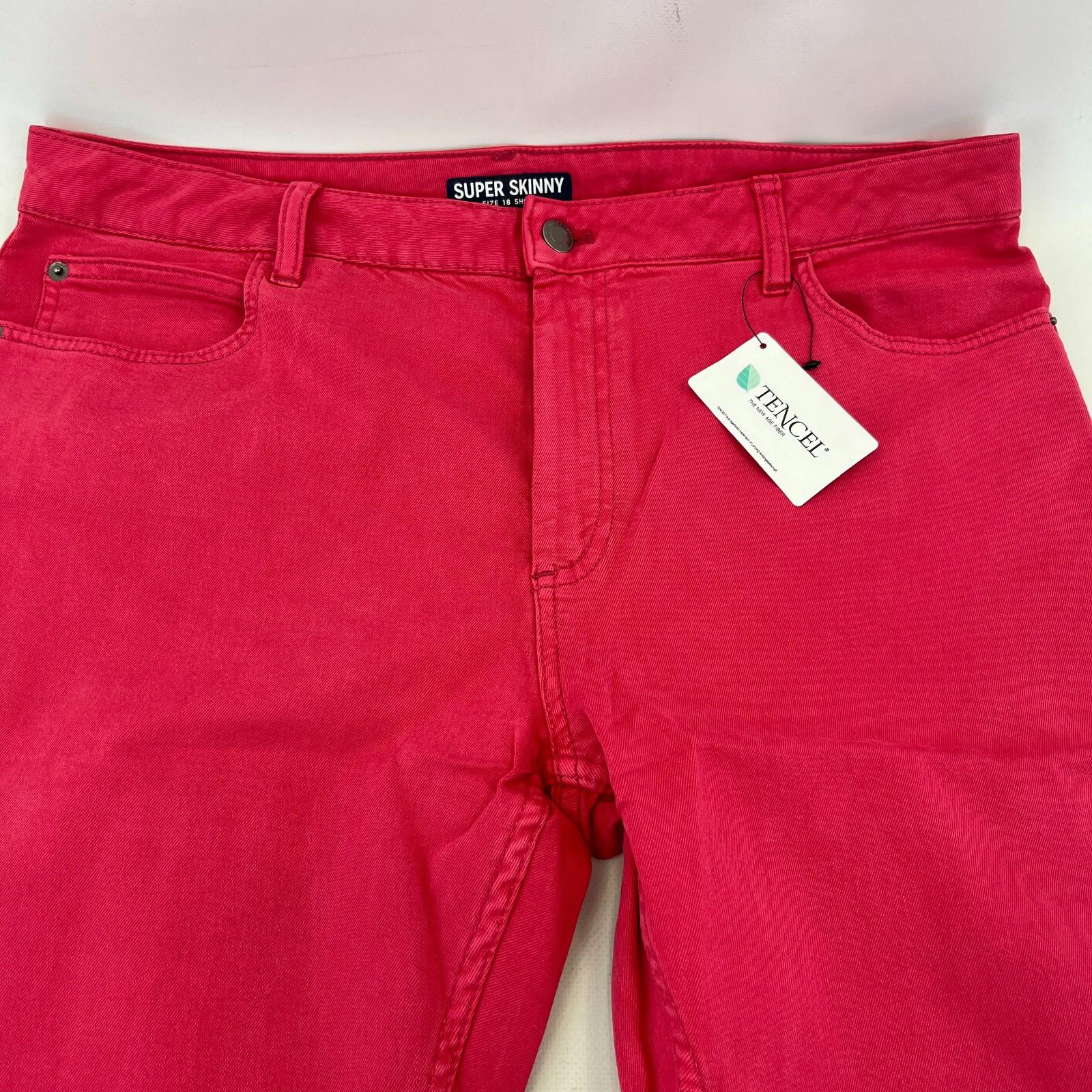 Marks & Spencer Bright Pink Super Skinny Jeans - UK size 18S - BNWOT