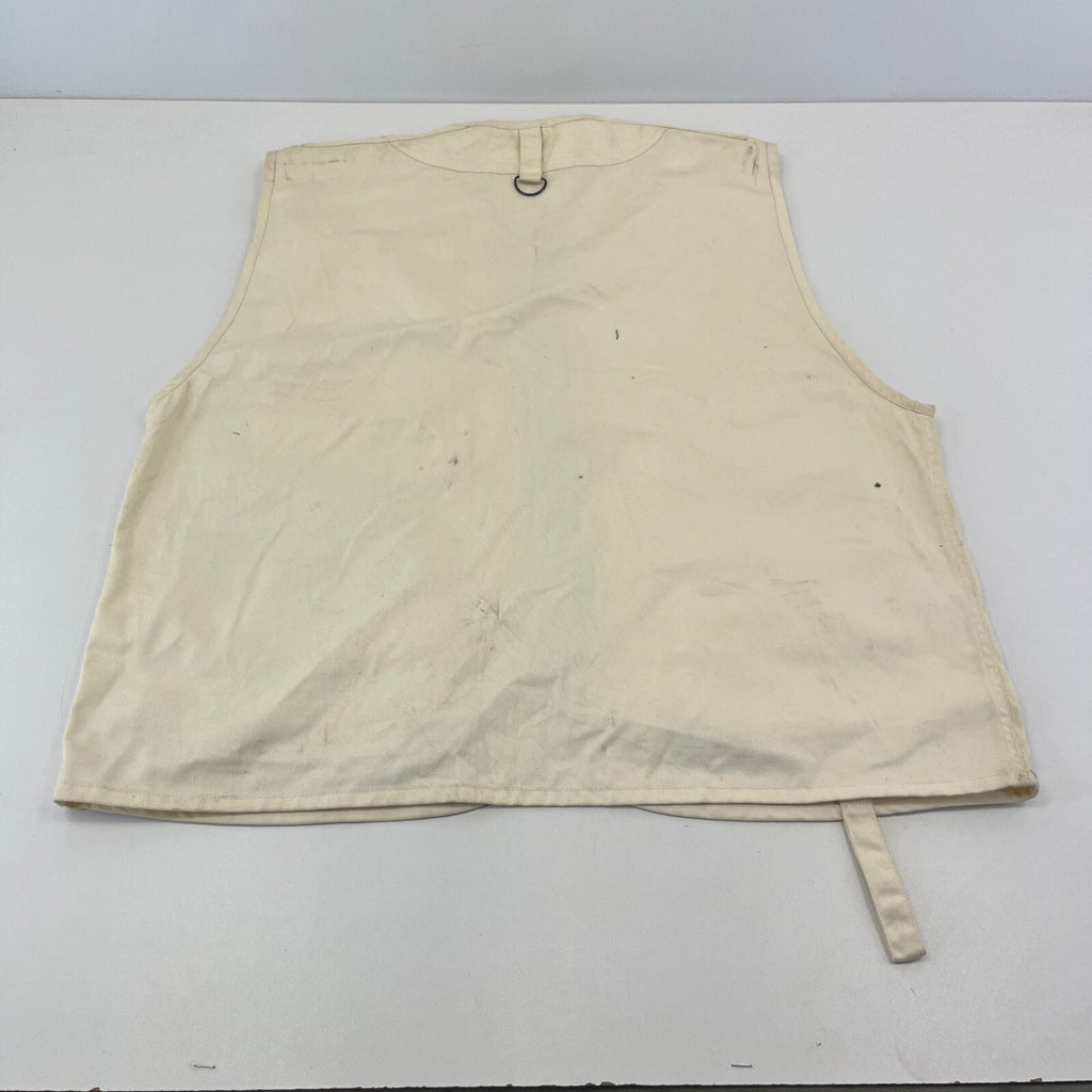Free Wear Men's Fishing Vest Gilet Cream Light Beige size XL
