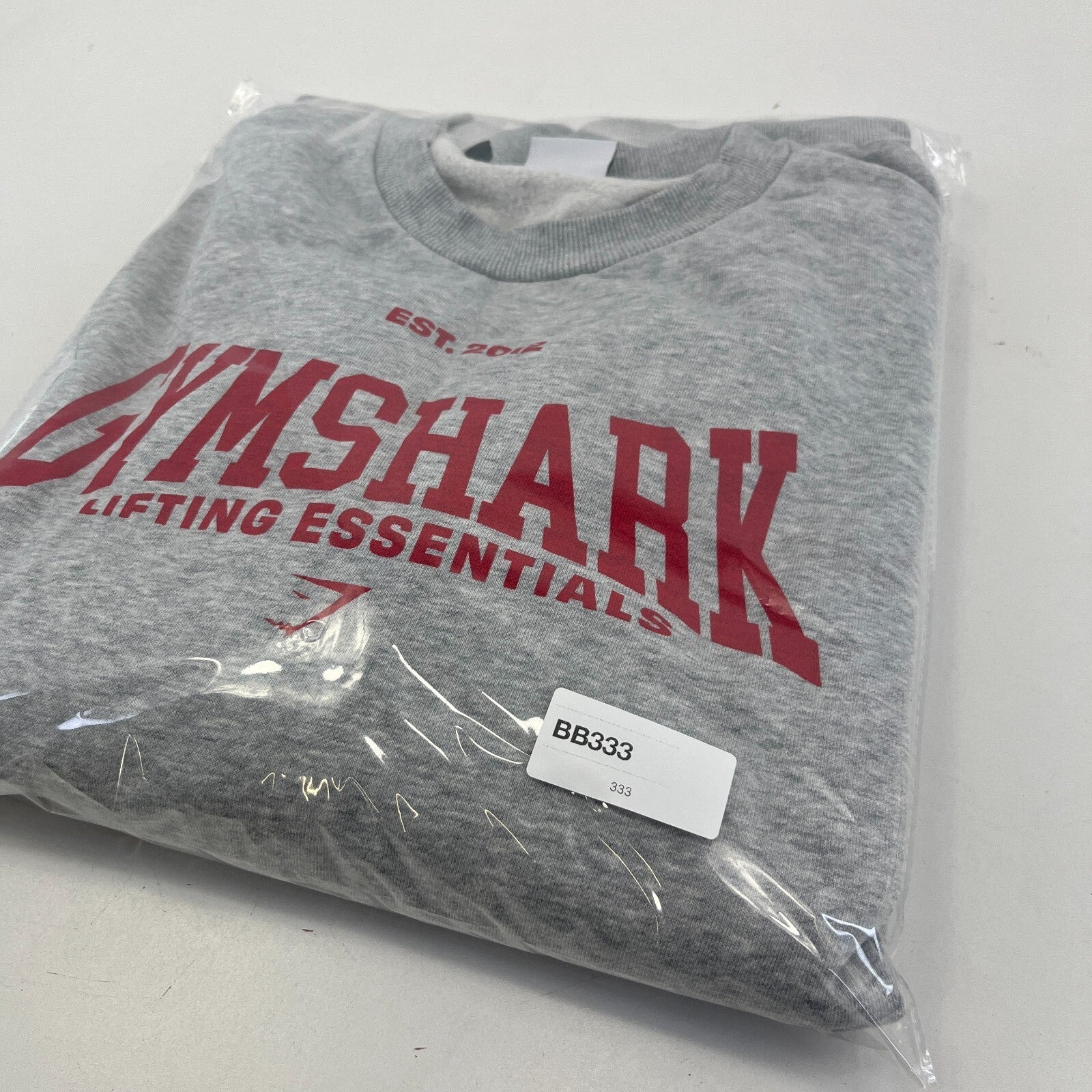 Gymshark Lifting Essentials Grey Pullover Sweatshirt size Large Oversized