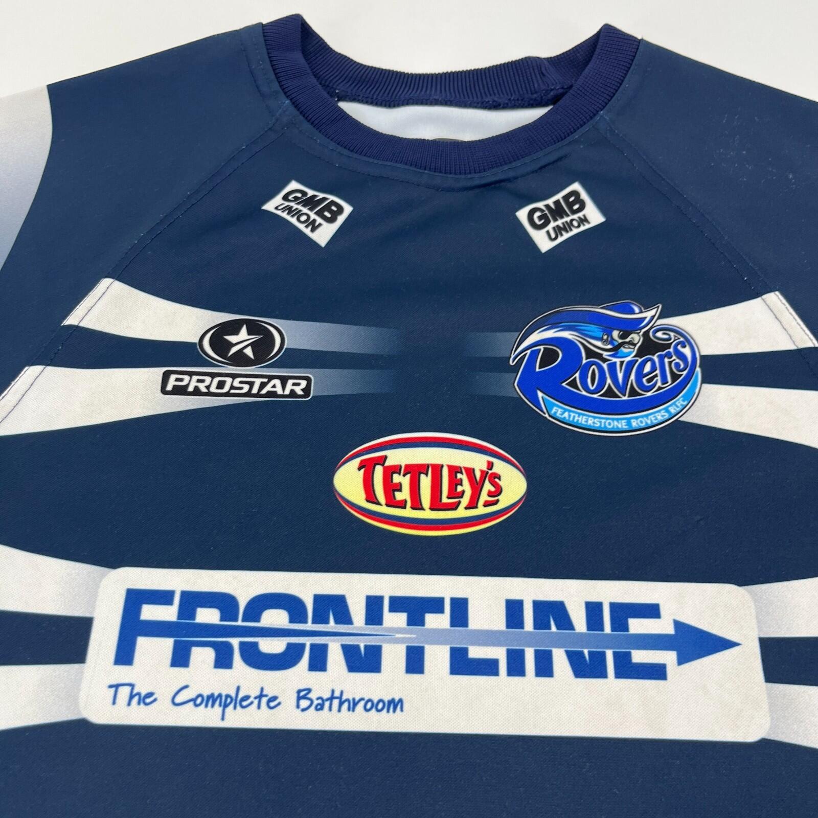 Prostar Featherstone Rovers Youth Rugby Shirt size M Medium Blue Home