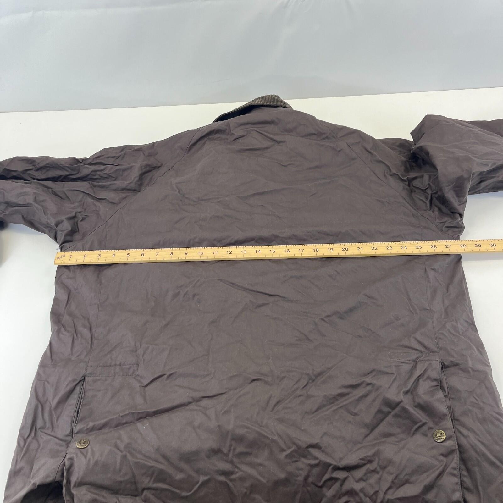 McPercy Harbour Mens Premium Wax Hunting/Farming Jacket in Brown size Large