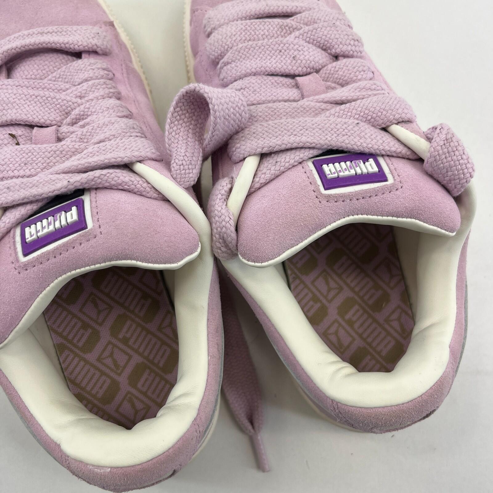 Puma Suede Leather XL with Wide Laces - Lilac Purple - UK size 5