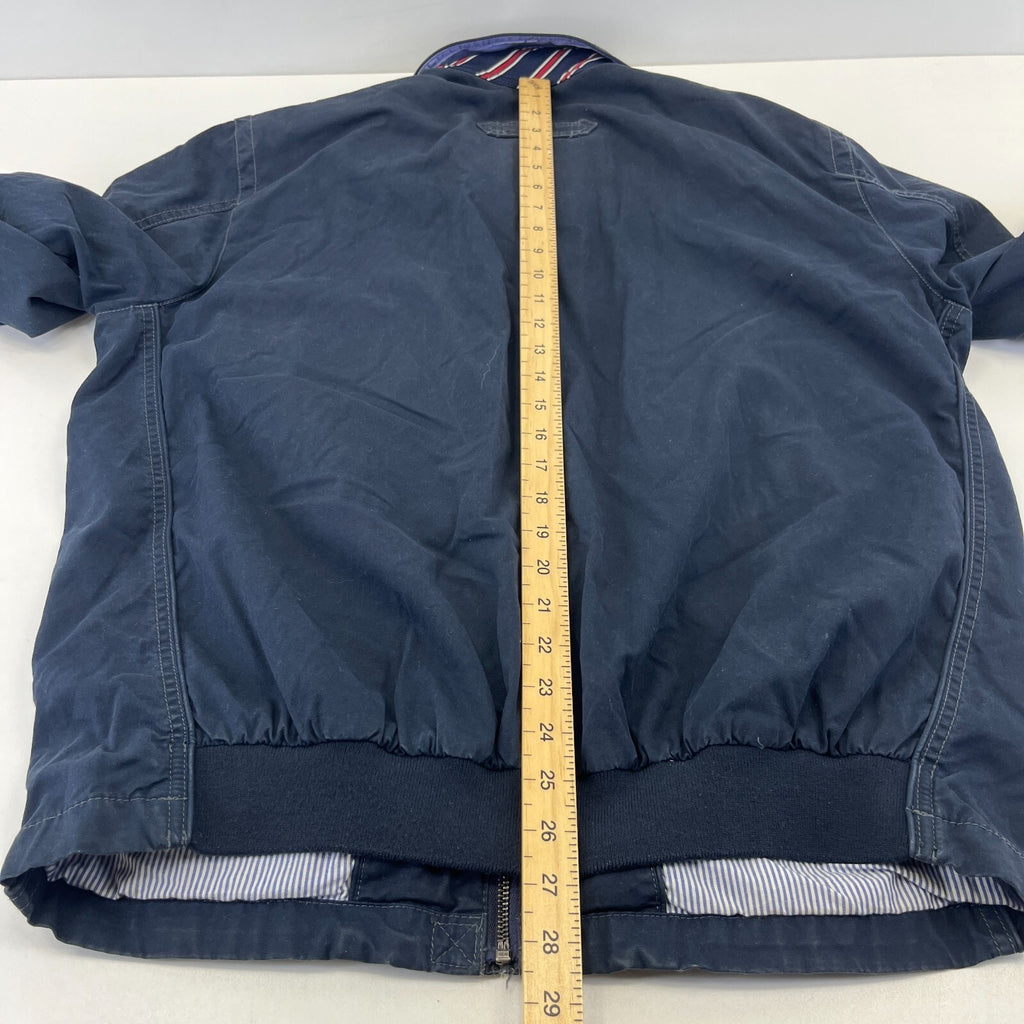 Vintage Tommy Hilfiger Y2K Chino Jacket Navy Blue Cotton Men's size Large