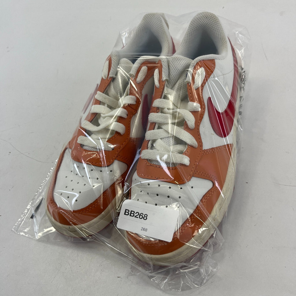 Nike Court Borough 2 Trainers UK size 4.5 White Orange Red