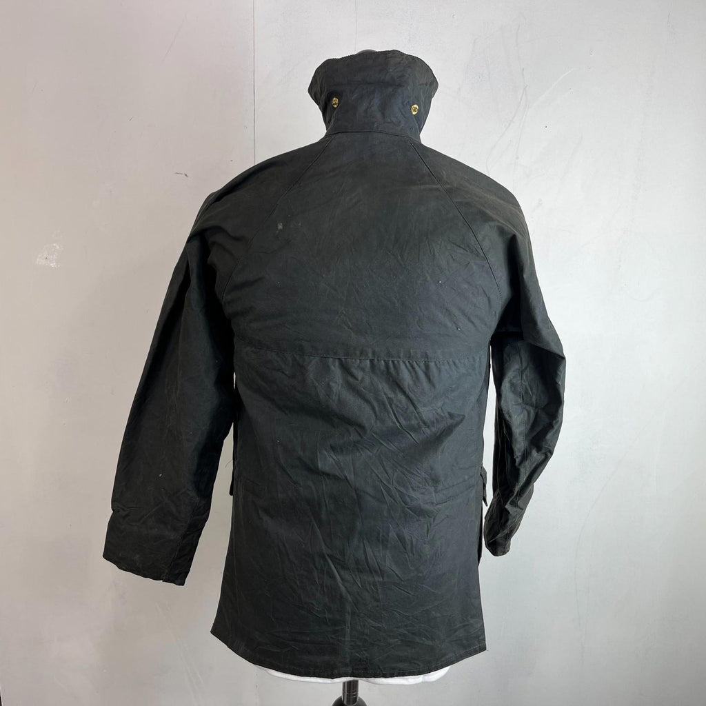 John Partridge Women's Wax Jacket in Black Waxed Cotton size 34 (XS)