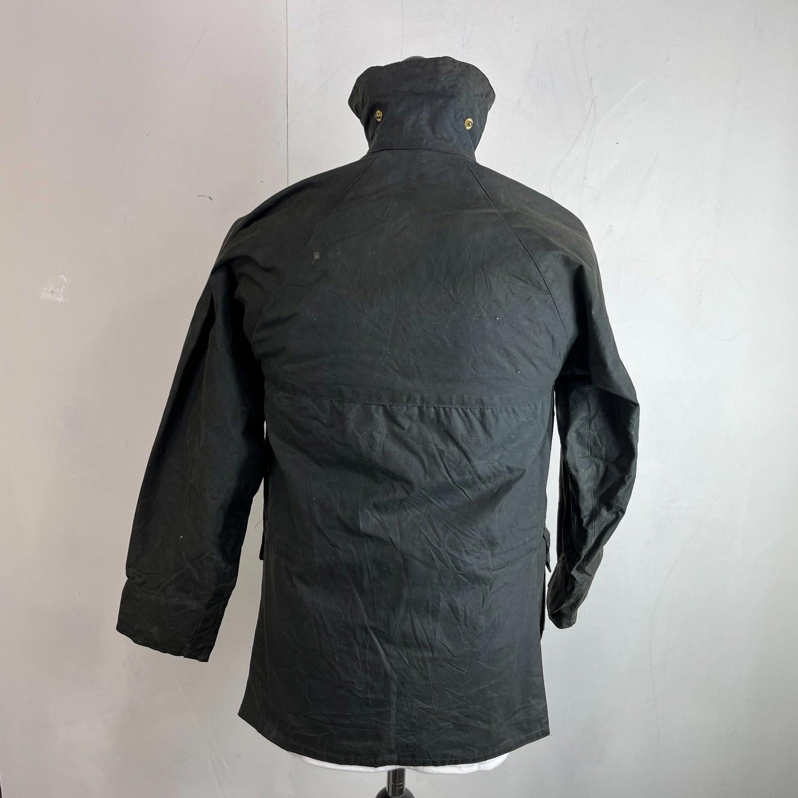 John Partridge Women's Wax Jacket in Black Waxed Cotton size 34 (XS)