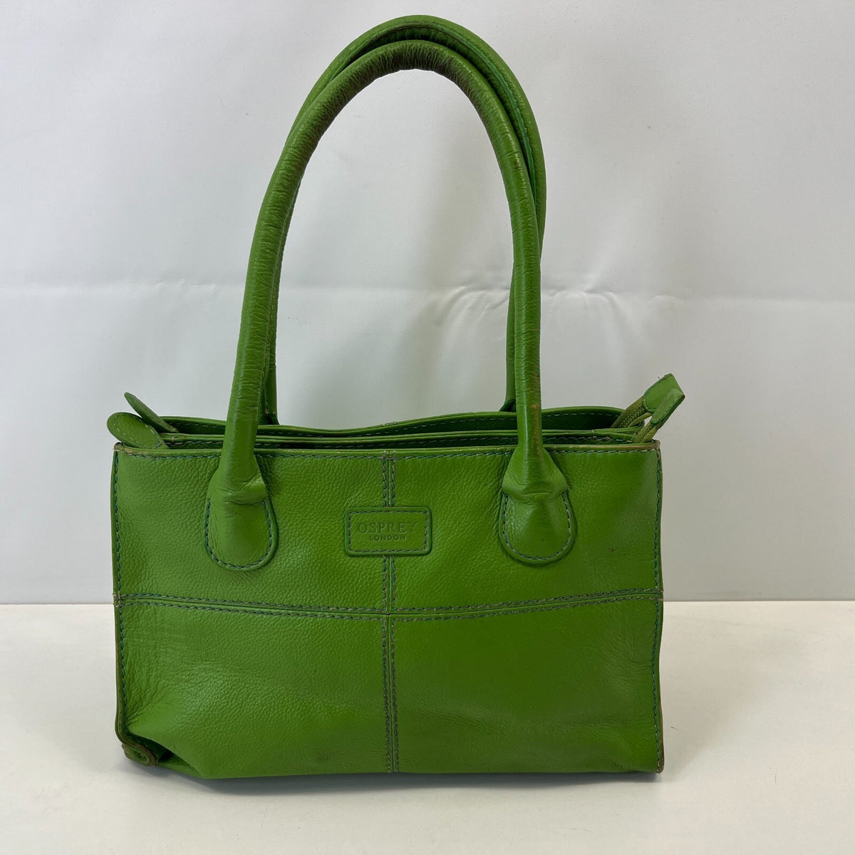 Osprey London Women's Handbag Green Leather Medium Shoulder Bag