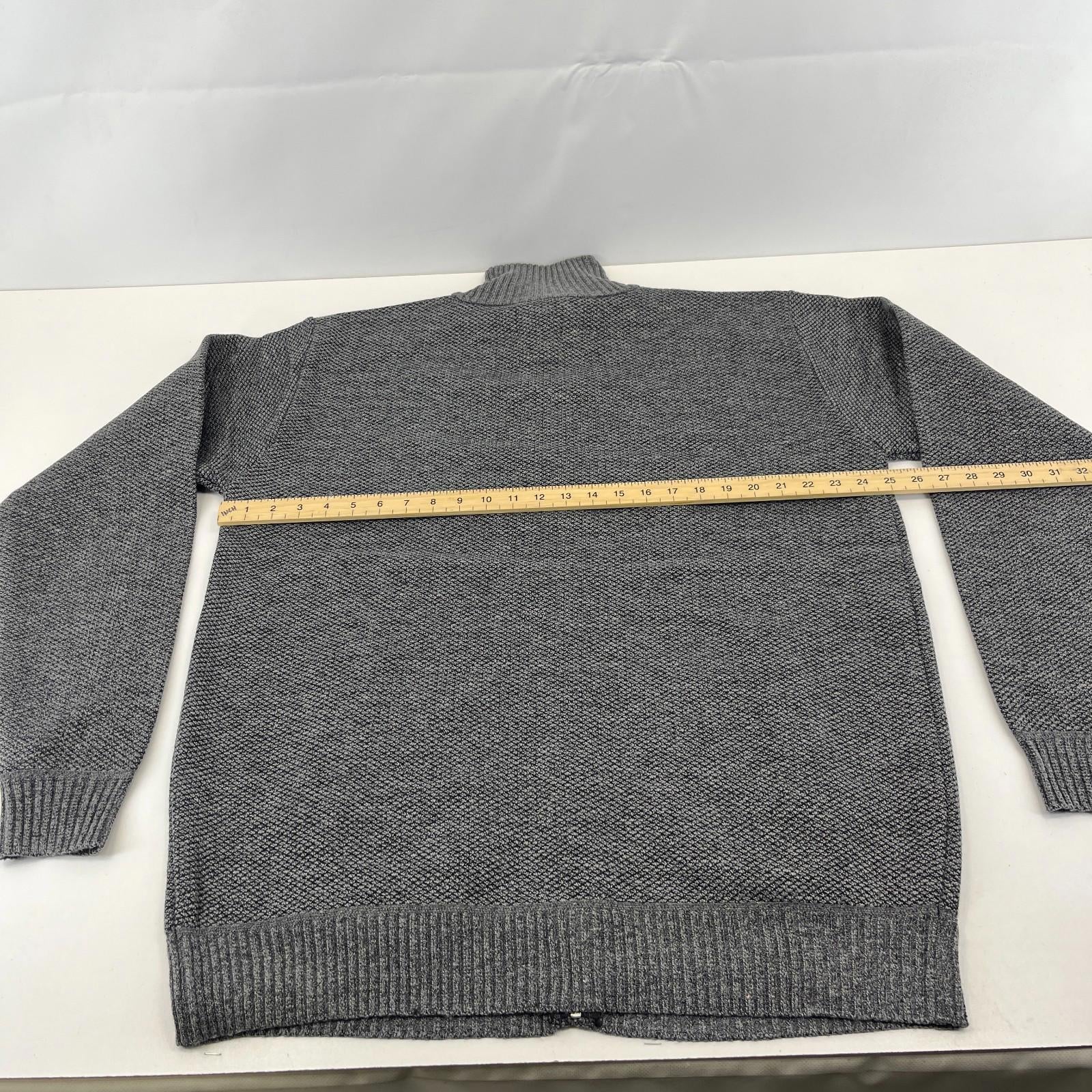 Raphael Valencino Thermal Fleece Lined Jacket Grey Long Sleeve Mens 2XL - New