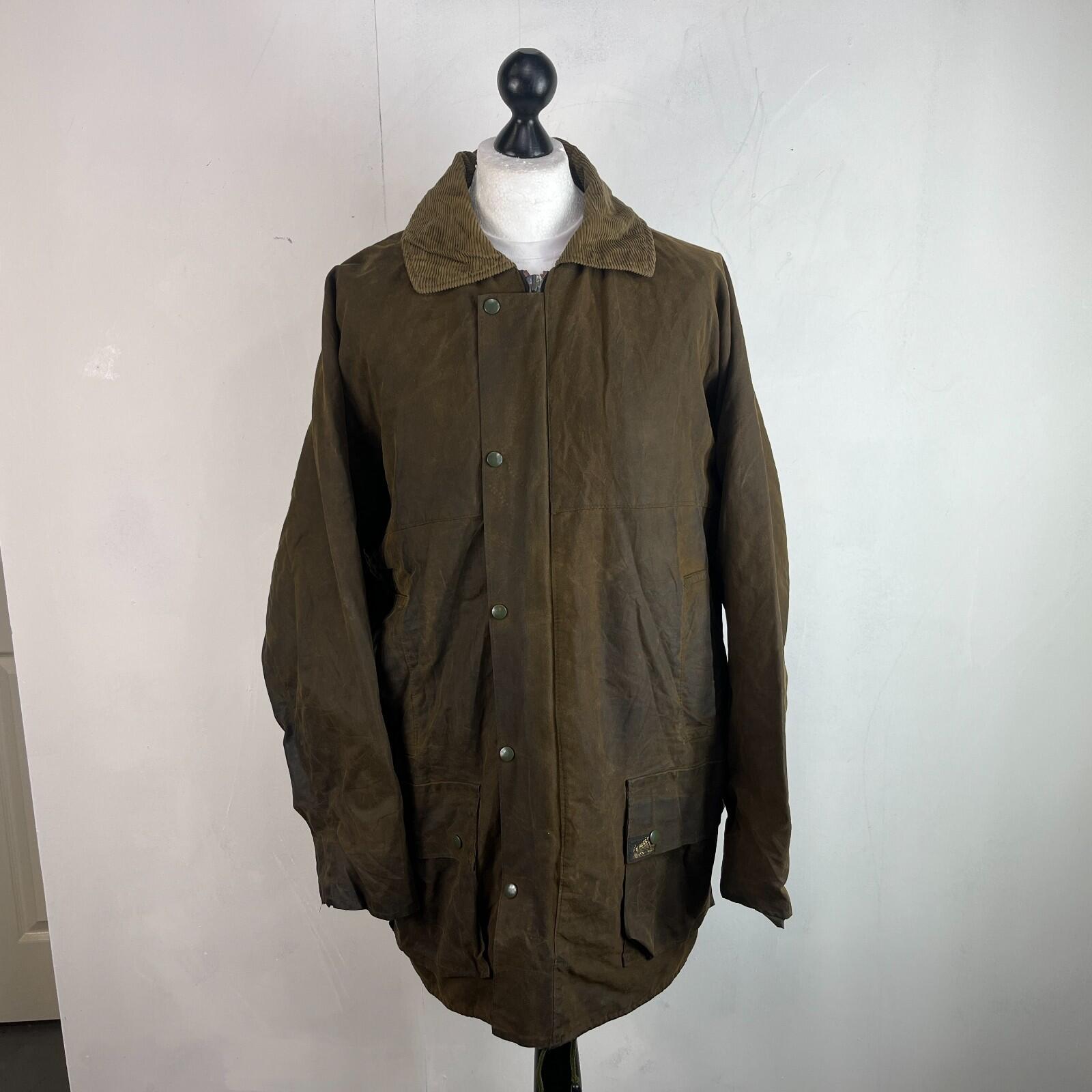 Vintage Mens L'avenir Wax Jacket in Brown - Fishing Hunting Big Game size XL