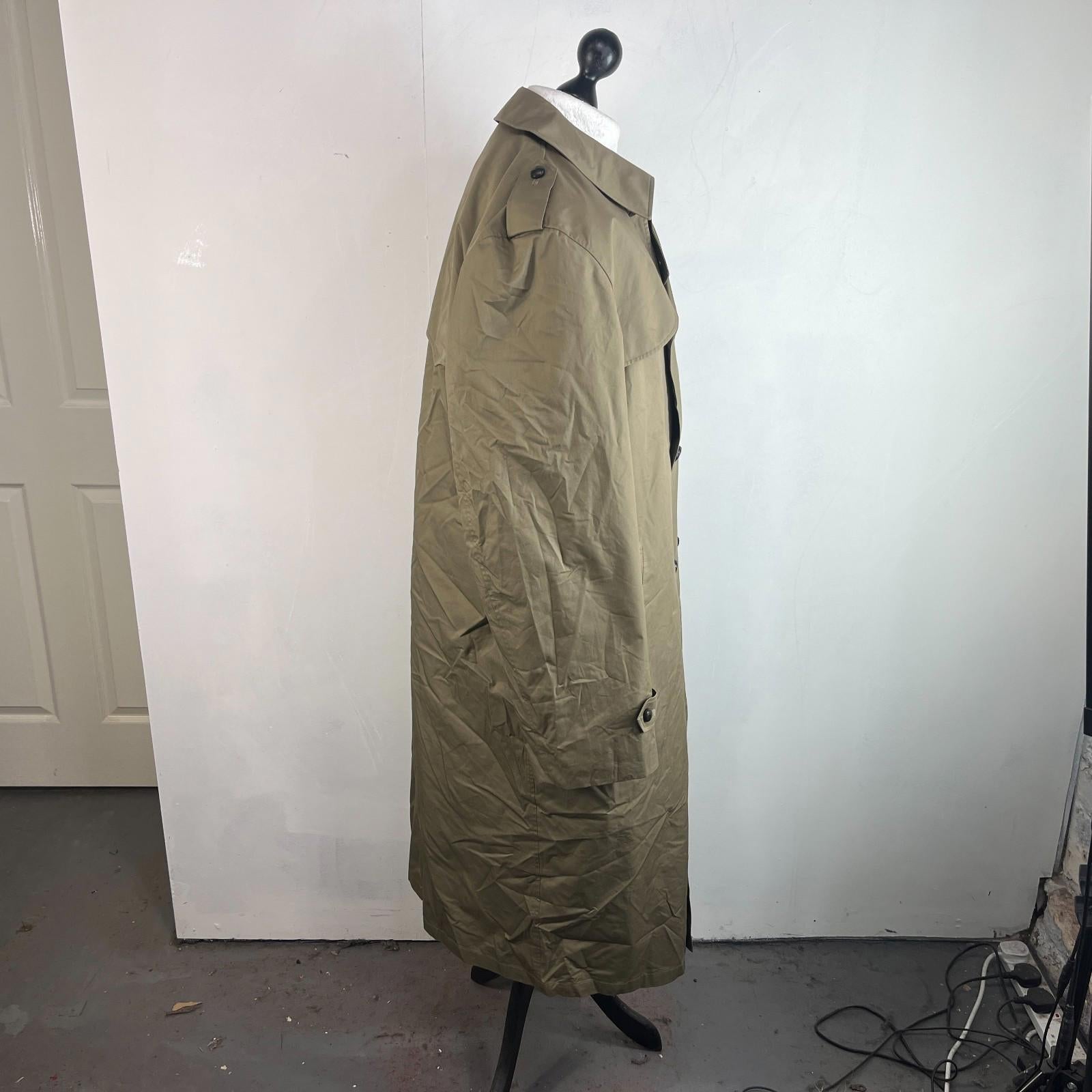 Dutch Army Military Trench Coat inc Removable Quilt Liner Khaki Green EU size 57