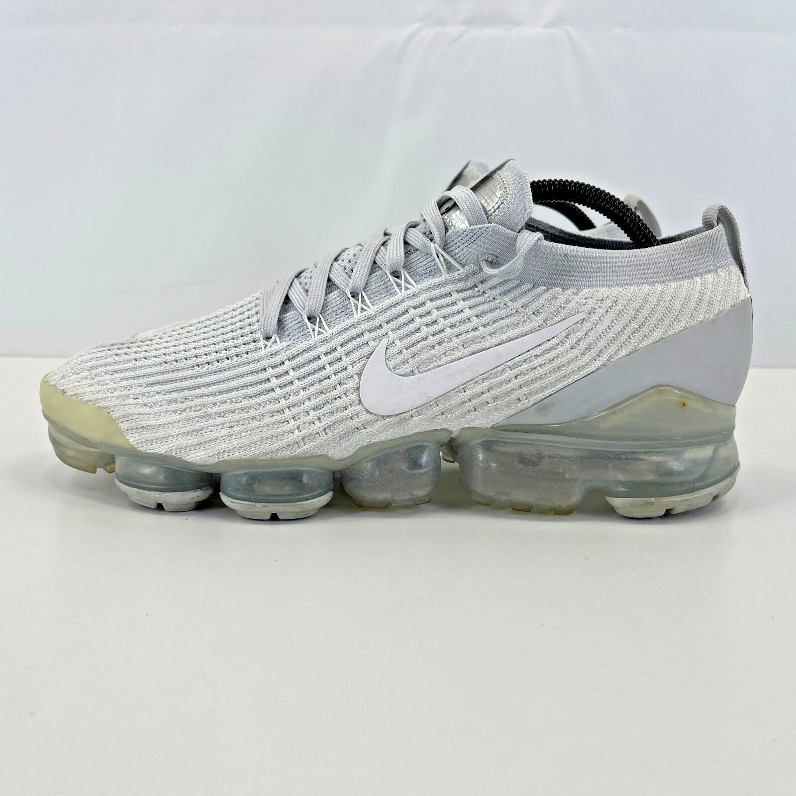 Nike Air Vapormax Flyknit 3 Platinum Light Grey 2019 size U.K 9.5