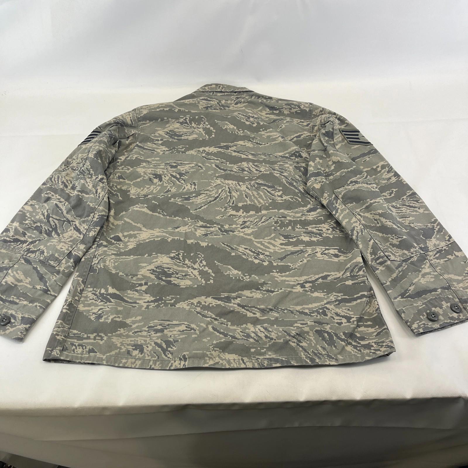 US Air Force Jacket Grey Pixel Camouflage Digital Tiger Stripe BDU Medium 40R