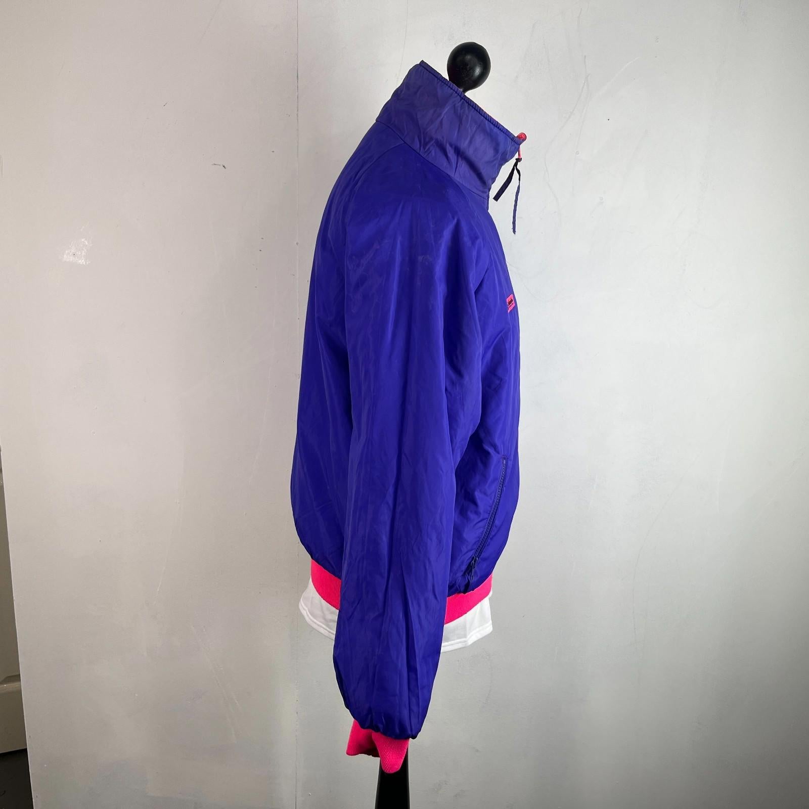Vintage 1991 Columbia Reversible Ski/Snowboard Bomber Jacket Pink/Purple size L