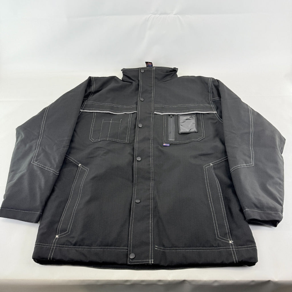 Beeswift Click Waterproof Padded Jacket Quilted Safety Coat size M Stow Hood
