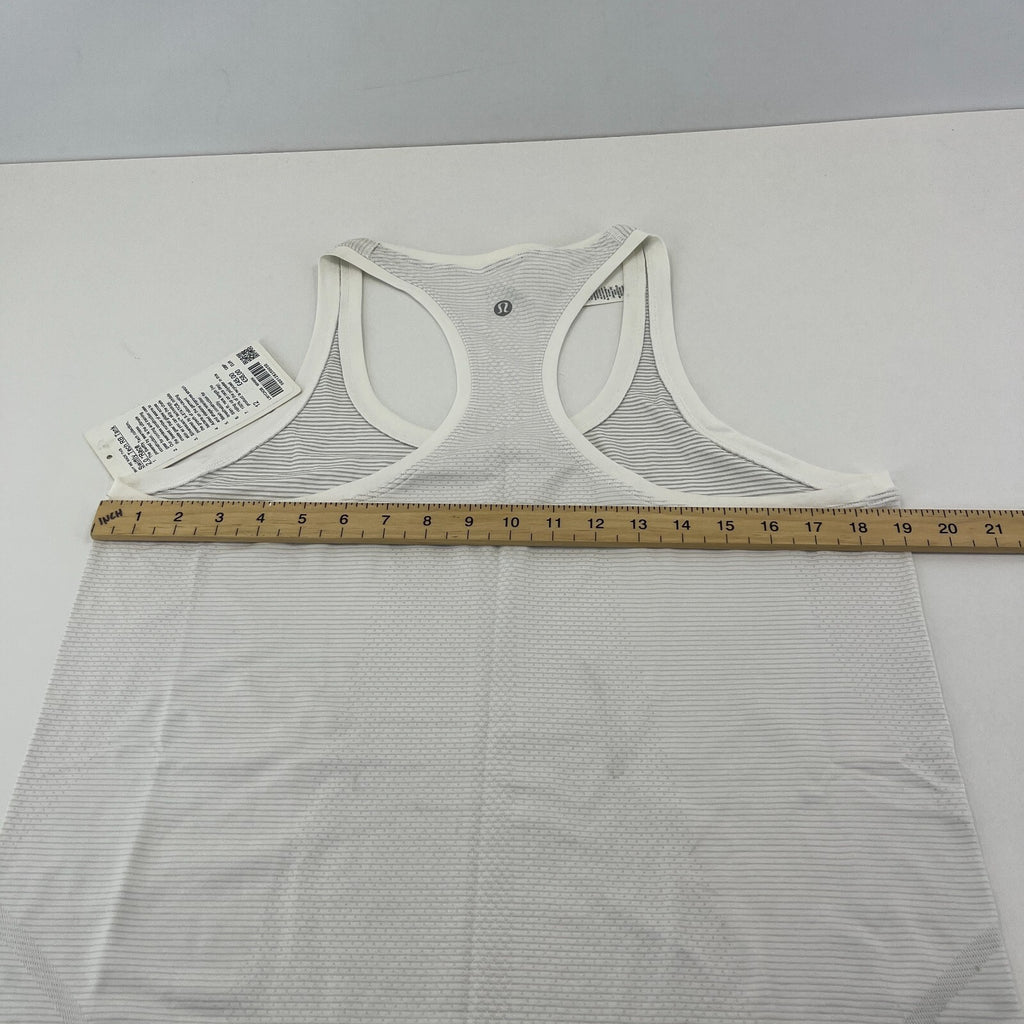 Lululemon Swiftly Tech Racerback Tank Top 2.0 White size UK 16 US 12 - New