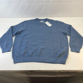 M&S Men's Cotton Blend Cable Knit Crew Neck Jumper Air Force Blue size 3XL New