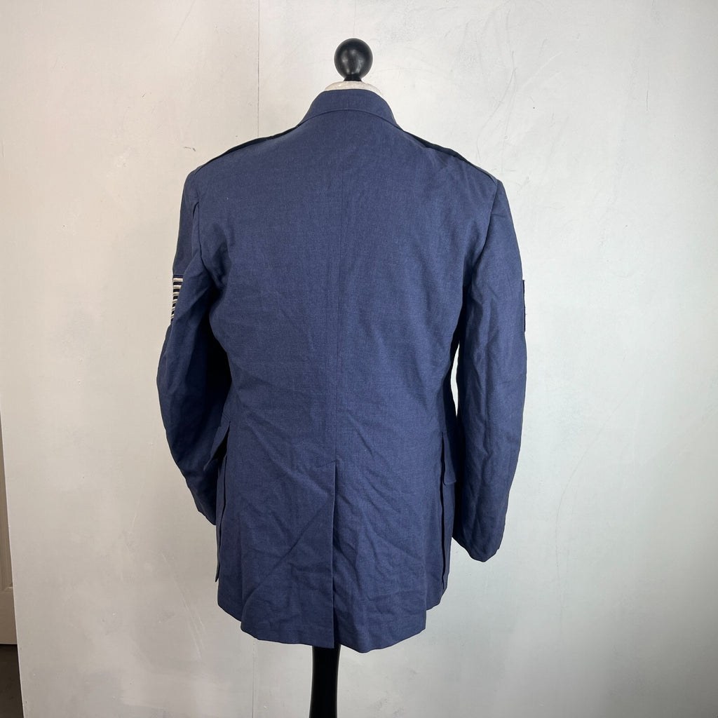 USAF Air Force Military Tropical Dress Uniform Blazer Jacket in Blue size 42R
