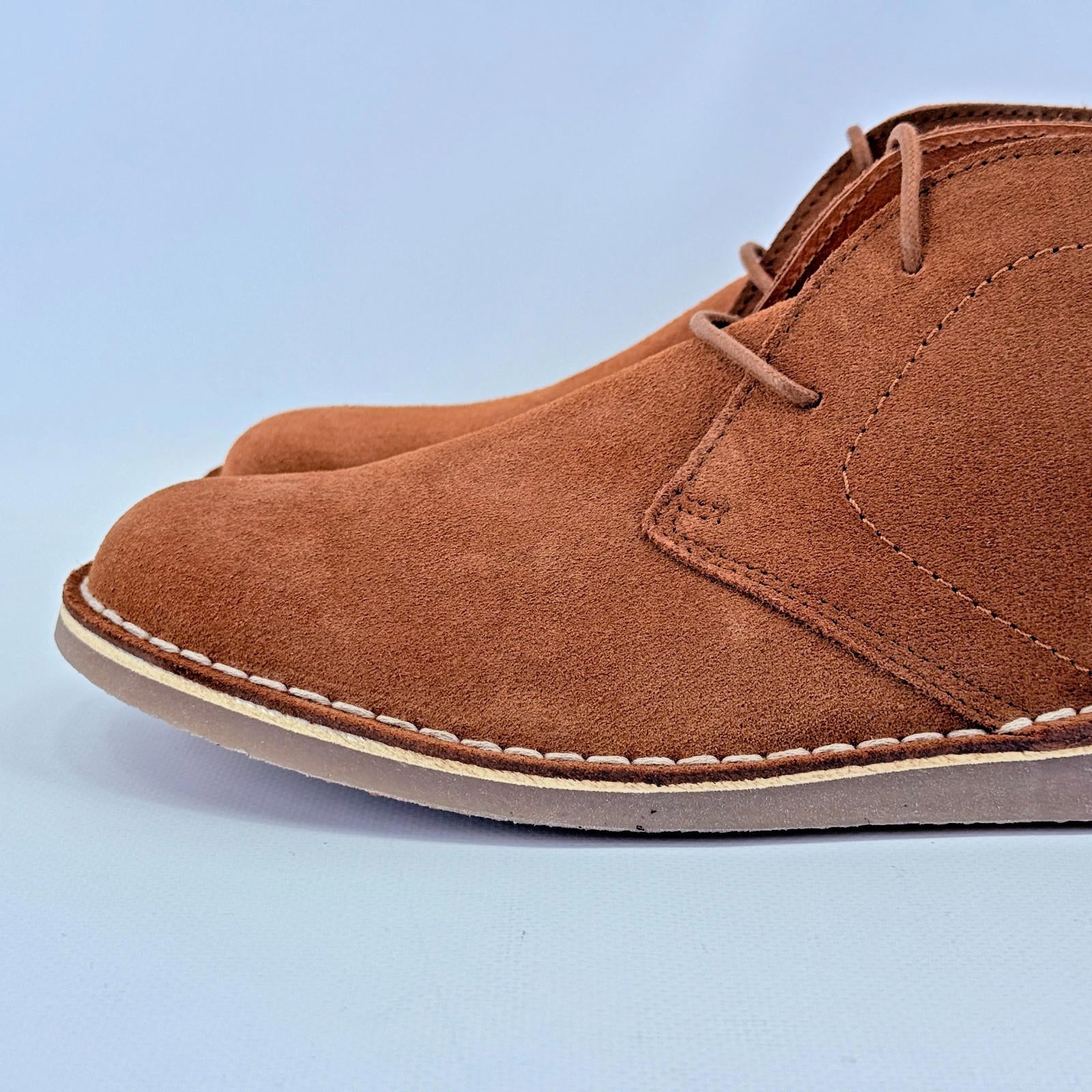 Delicious Junction Crowley Suede Desert Boots in Ginger Brown size UK 9 EU 43