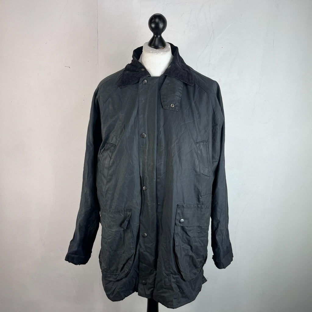 RAF Coats Wax Jacket in Black Mens size M Country Field Coat