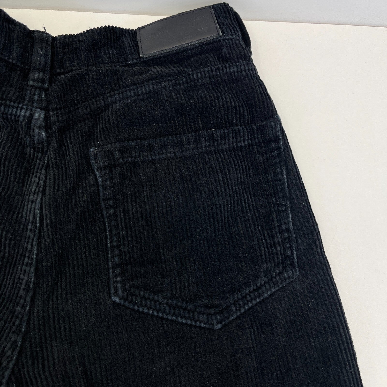 Whistles Autumn Winter Black Paperbag Corduroy Jeans Trousers size 27 Leg 26"