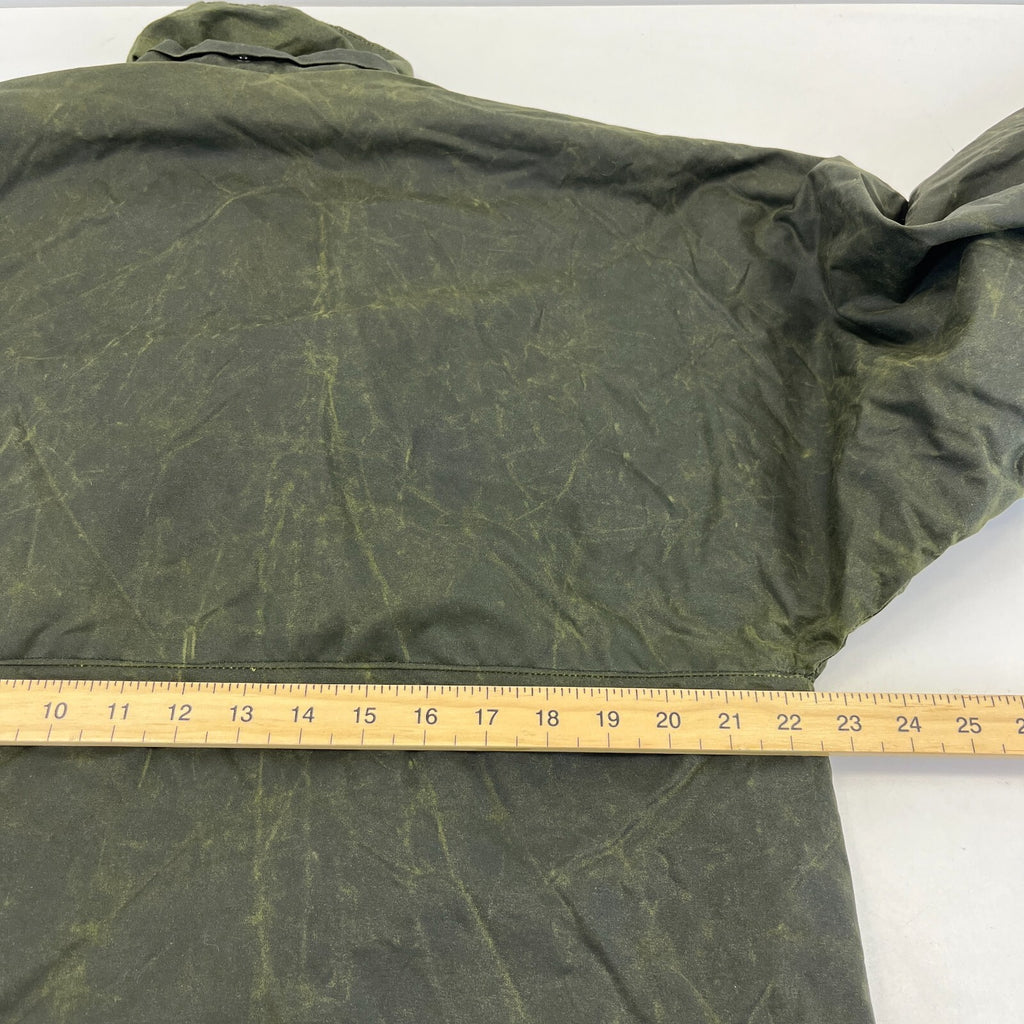 Shades Country & Casual Wax Jacket Mens size M Green Waxed Coat Made in the UK