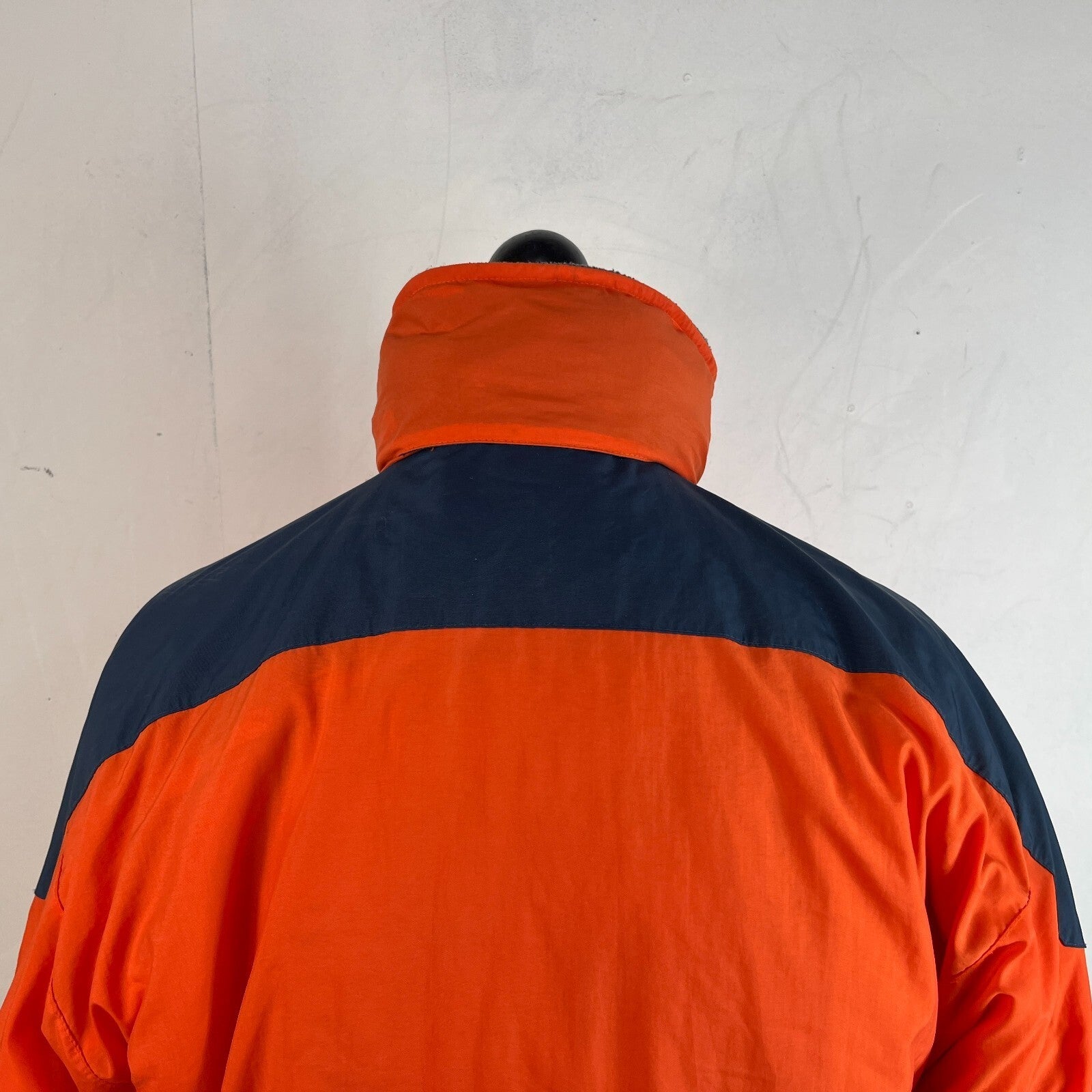 Vintage No Where Recco Ski Coat Jacket Orange/Blue Women's US 15/16 UK 18/20