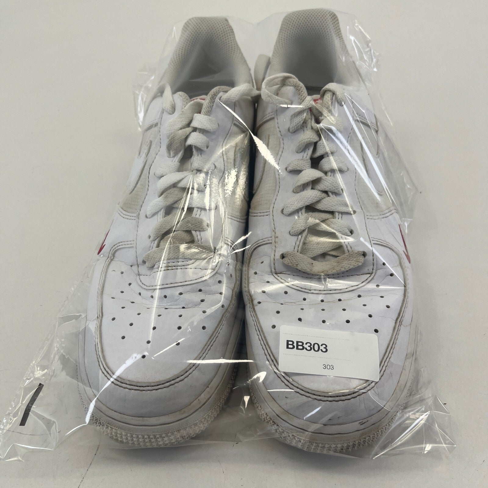 Nike Air Force 1 Low White Red AF1 size UK 9 EU 44