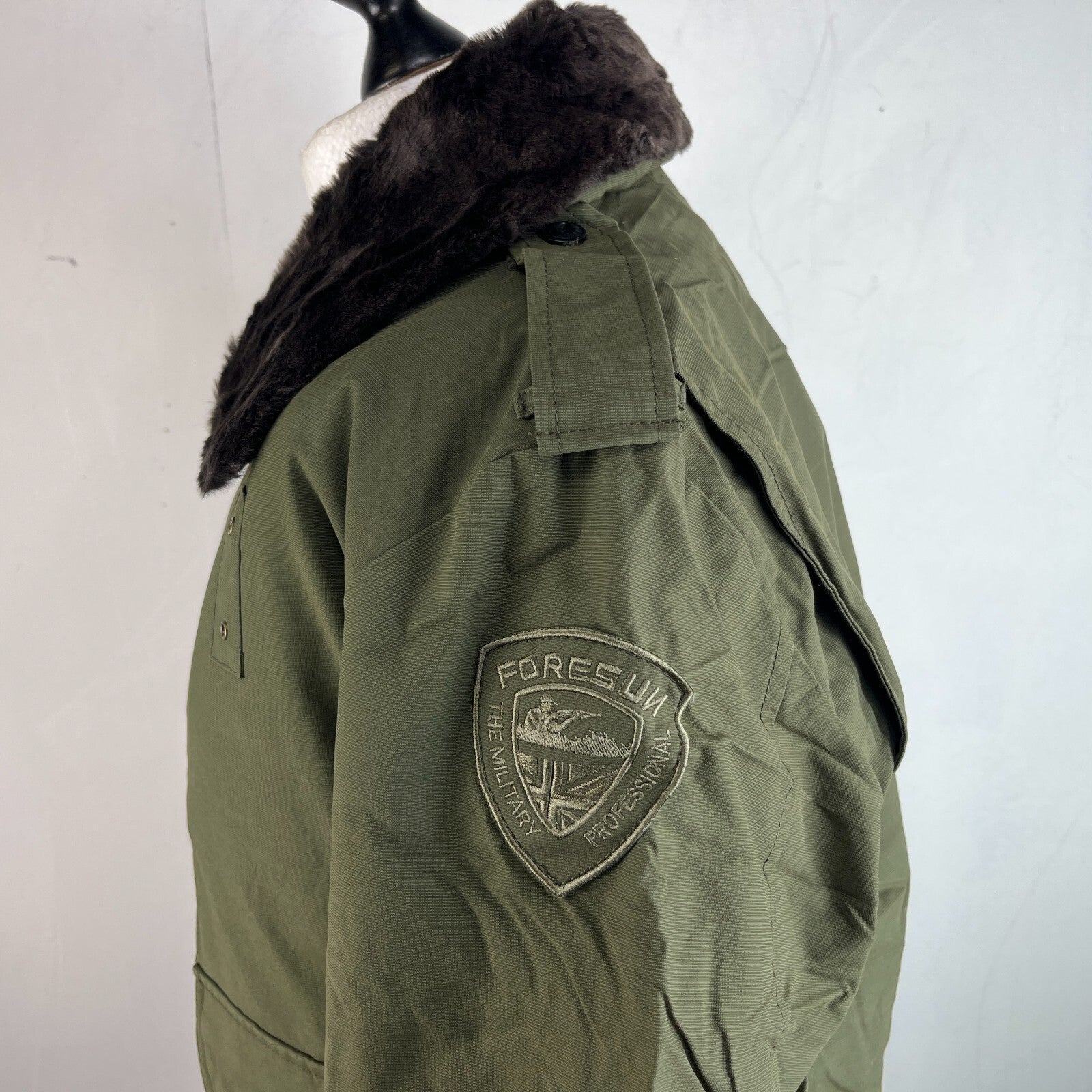 Foresun Professional Military Bomber Jacket w/ Liner & Faux Collar Shooting XL