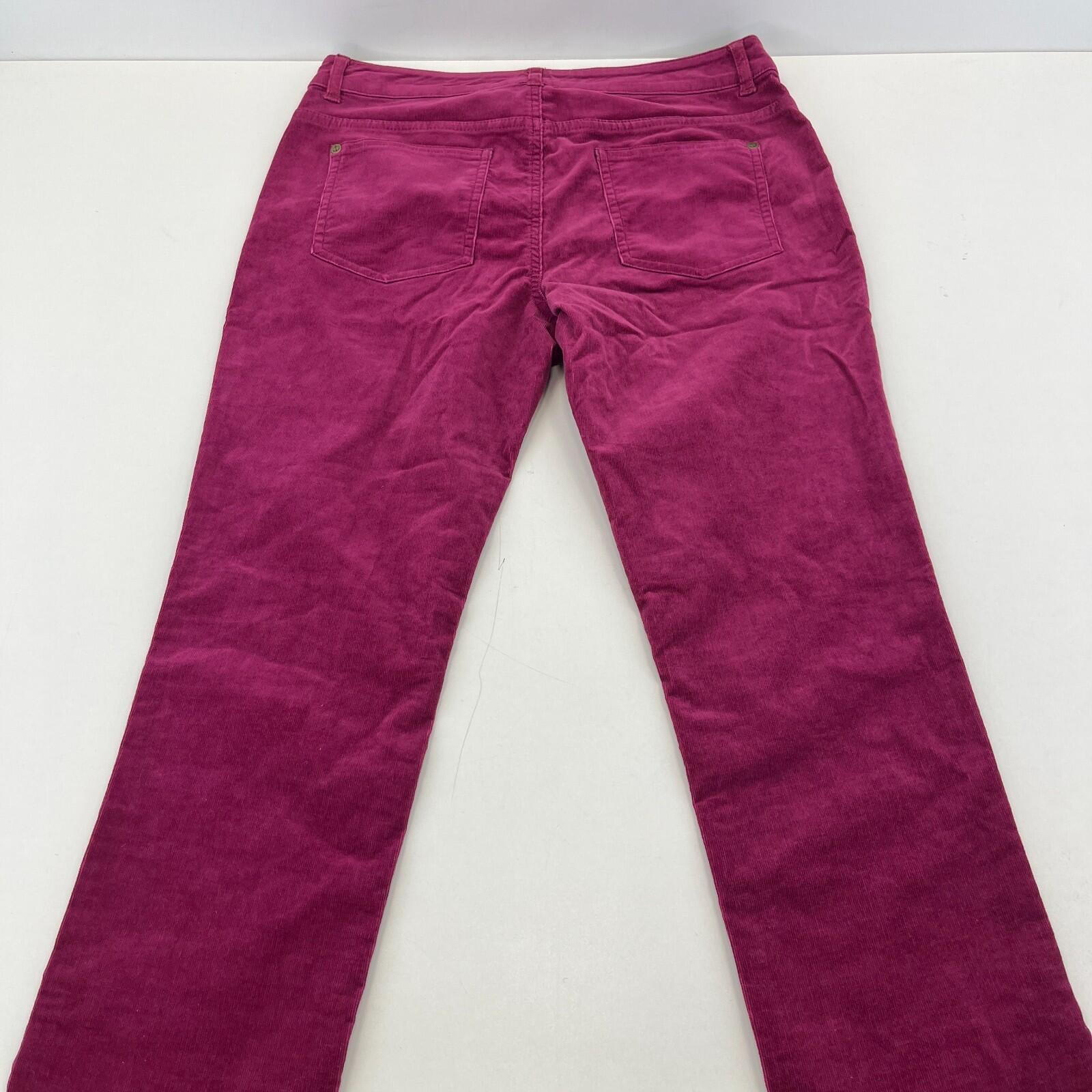 Seasalt Lamledra Cotton Corduroy Trousers Cord Pants in Magenta Pink size 12 R