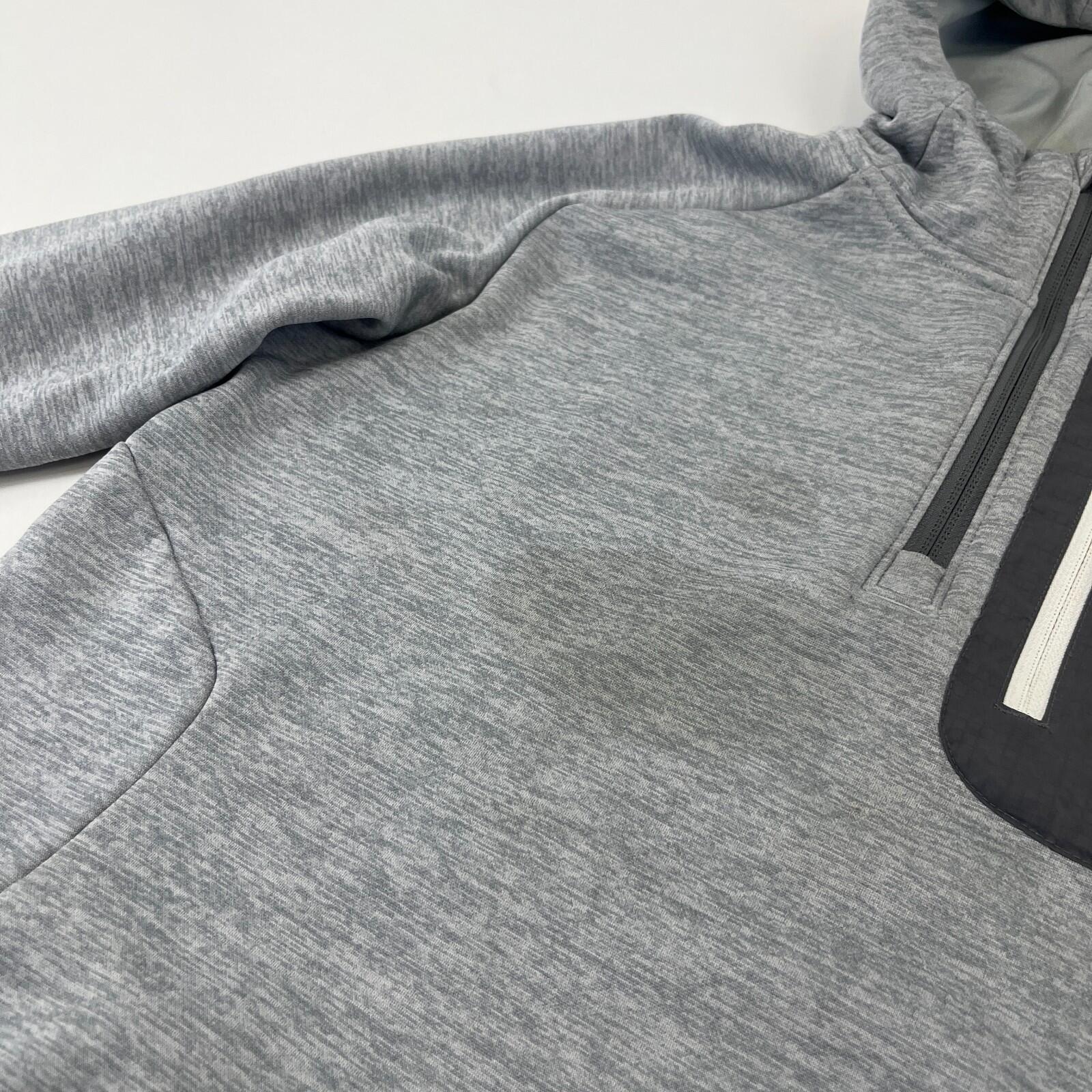 North Face Hoodie Pullover Sweatshirt in Grey Youth  Boys 2XL Kangaroo Pocket