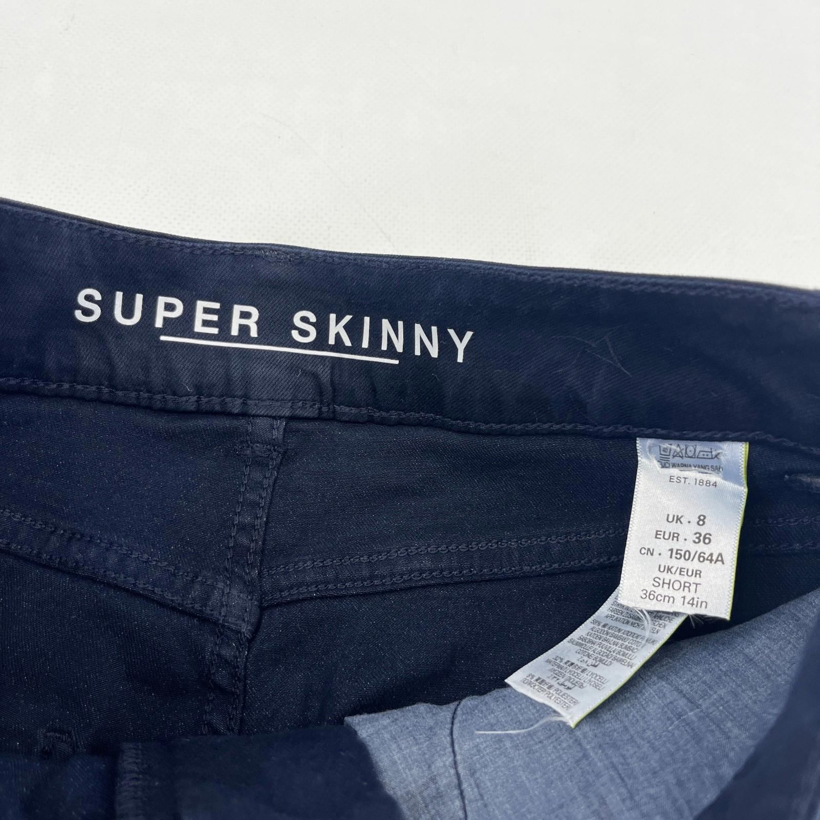Marks & Spencer Navy Blue Super Skinny Jeans - UK size 8S - BNWOT