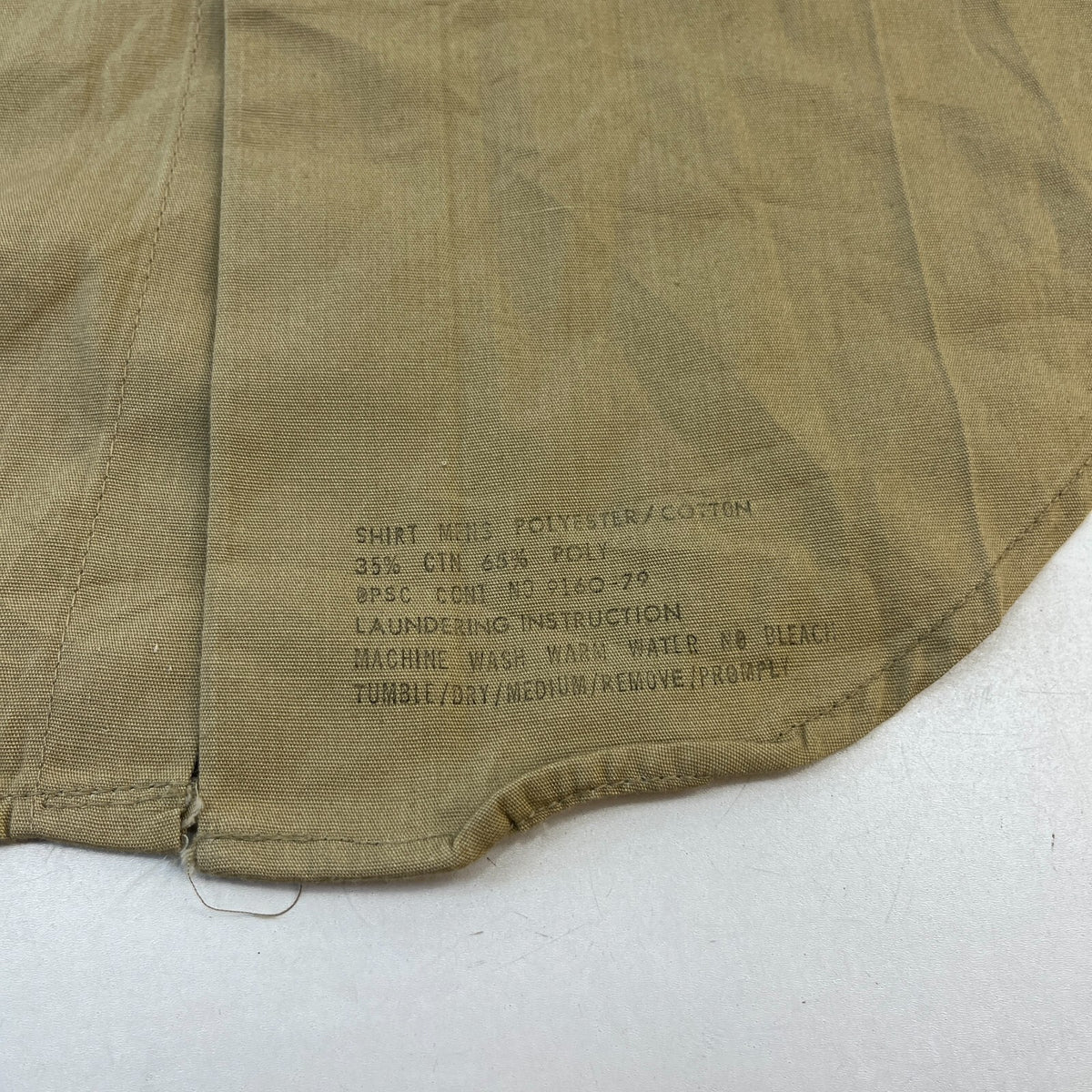 Vintage US Marines USMC Twill Workwear Shirt Long Sleeve Military size Large