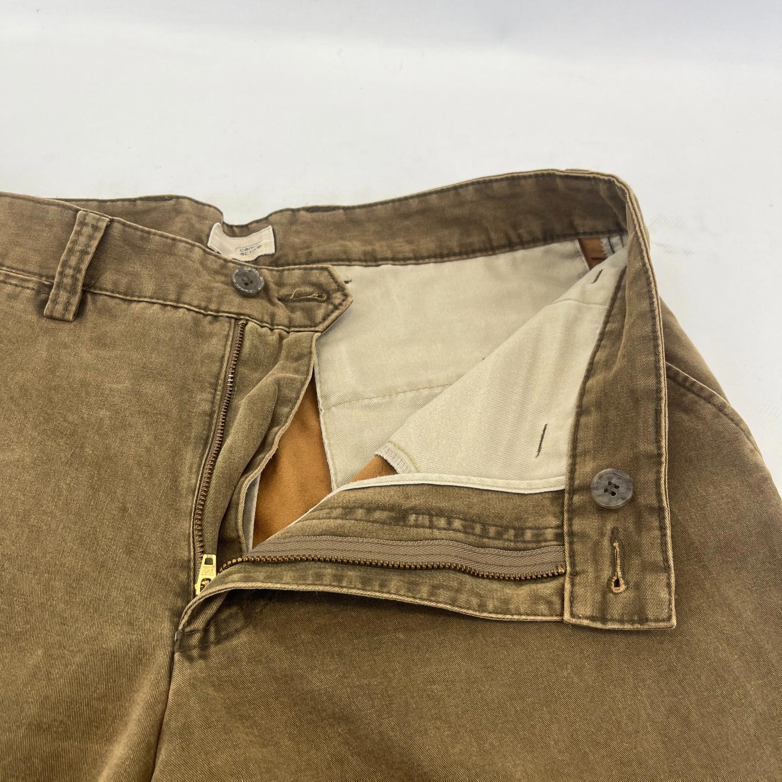 Camel Active Tan Brown Straight Leg Cotton Jeans - Zip Fly W34" L34"
